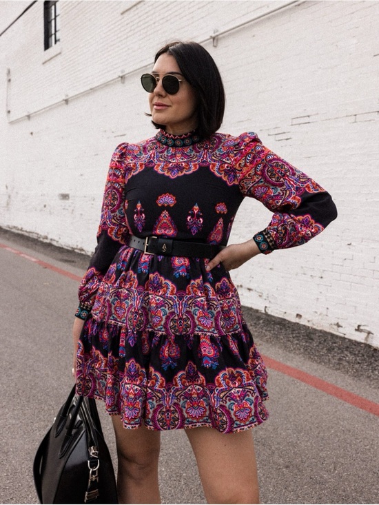 Anthropologie Dresses & Skirts - By Anthropologie Tiered Mix-Print Dress 12